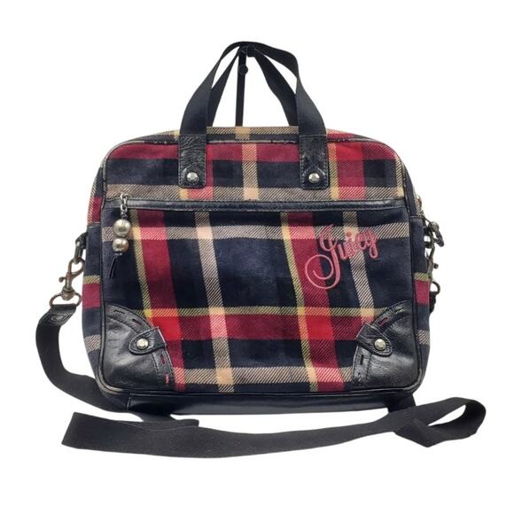 Juicy Couture Handbags - Juicy Couture - Red Plaid Laptop Bag Y2K Vintage Rare!